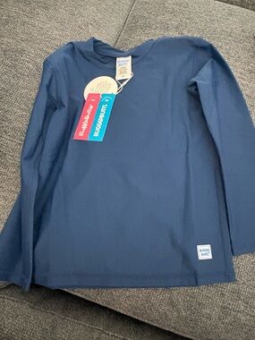 RuggedButts Kids' Long-Sleeve Navy Swim Rashguard